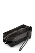Cracked leather wash bag  S26B6