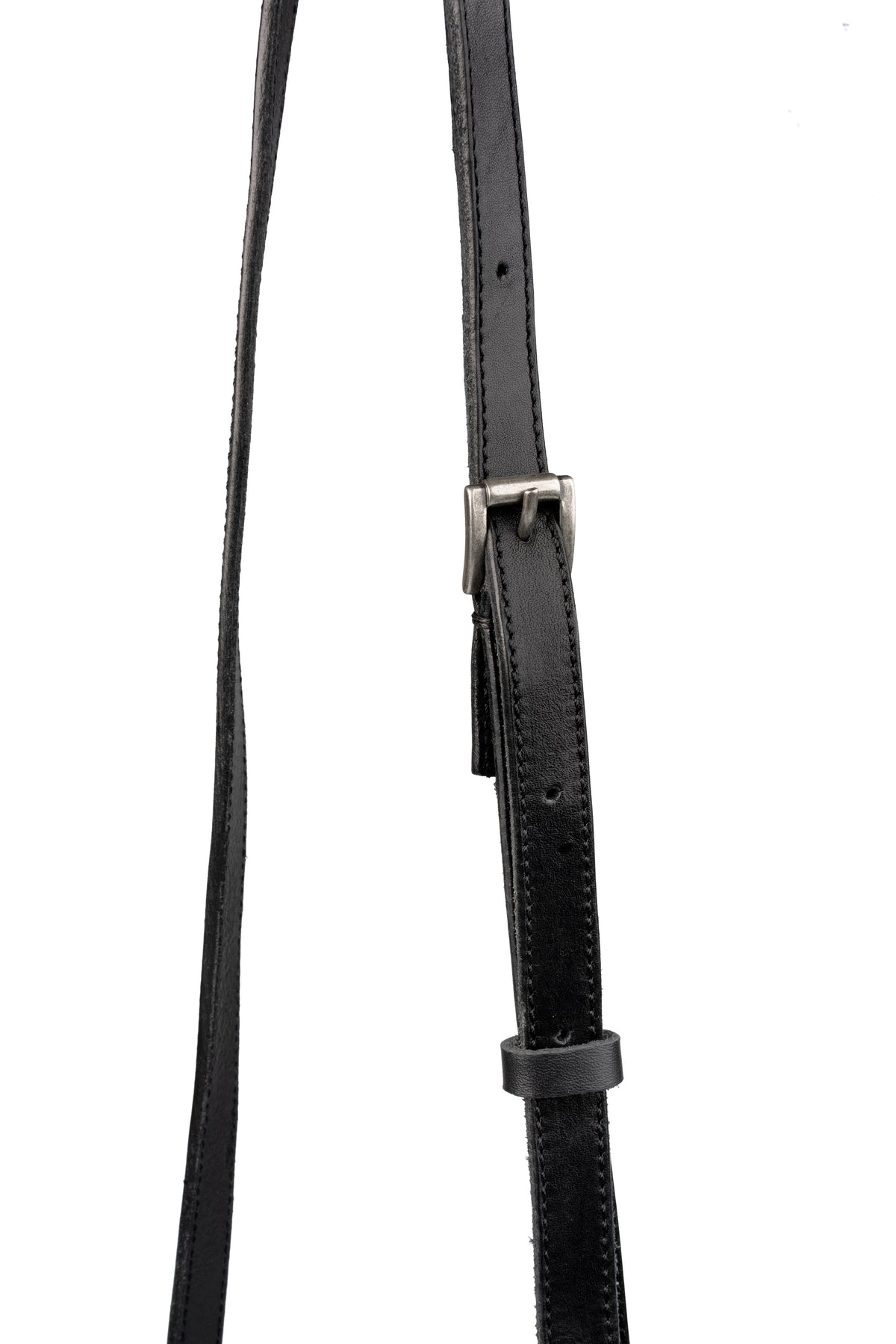 0-Hide | Small folded messenger leather bag, Black F25B3b