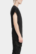 Raglan Cotton T-Shirt, Black