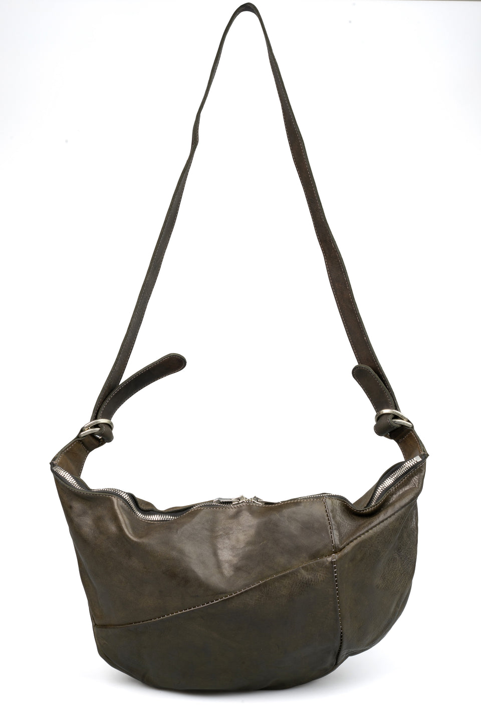 Leather shoulder bag