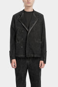Cold dyed velvet cotton blazer