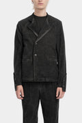Cold dyed velvet cotton blazer