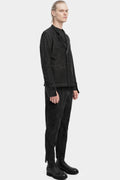 Cold dyed velvet cotton blazer
