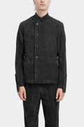 Cold dyed velvet cotton blazer