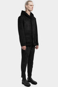 Reversible faux shearling hooded jacket
