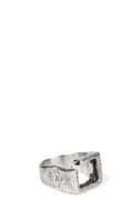 Turret gold & silver ring