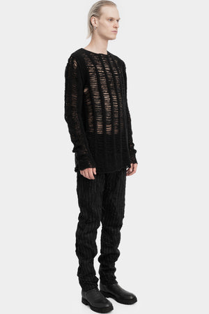 Masnada | AW25 - Laddered knit sweater M35A02