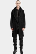Hooded wool coat