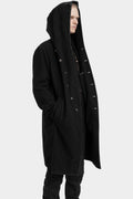 Hooded wool coat