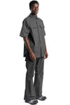 Cargo Drifter Short Sleeve Shirt, Dark Grey