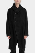 Hooded wool coat