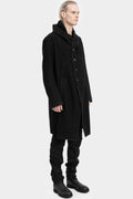 Hooded wool coat
