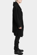 Hooded wool coat
