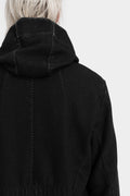 Hooded wool coat
