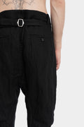 Masnada | AW25 - Buckled back wool blend pants M3514