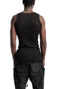 Gall | SS26 - Flow Curve Tank Top, Black 22