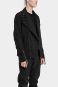 Cotton sweat biker jacket