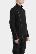 Cotton sweat biker jacket