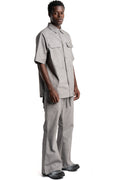 Gall | SS26 - Cargo Drifter Short Sleeve Shirt, Light Grey 07