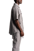 Gall | SS26 - Cargo Drifter Short Sleeve Shirt, Light Grey 07