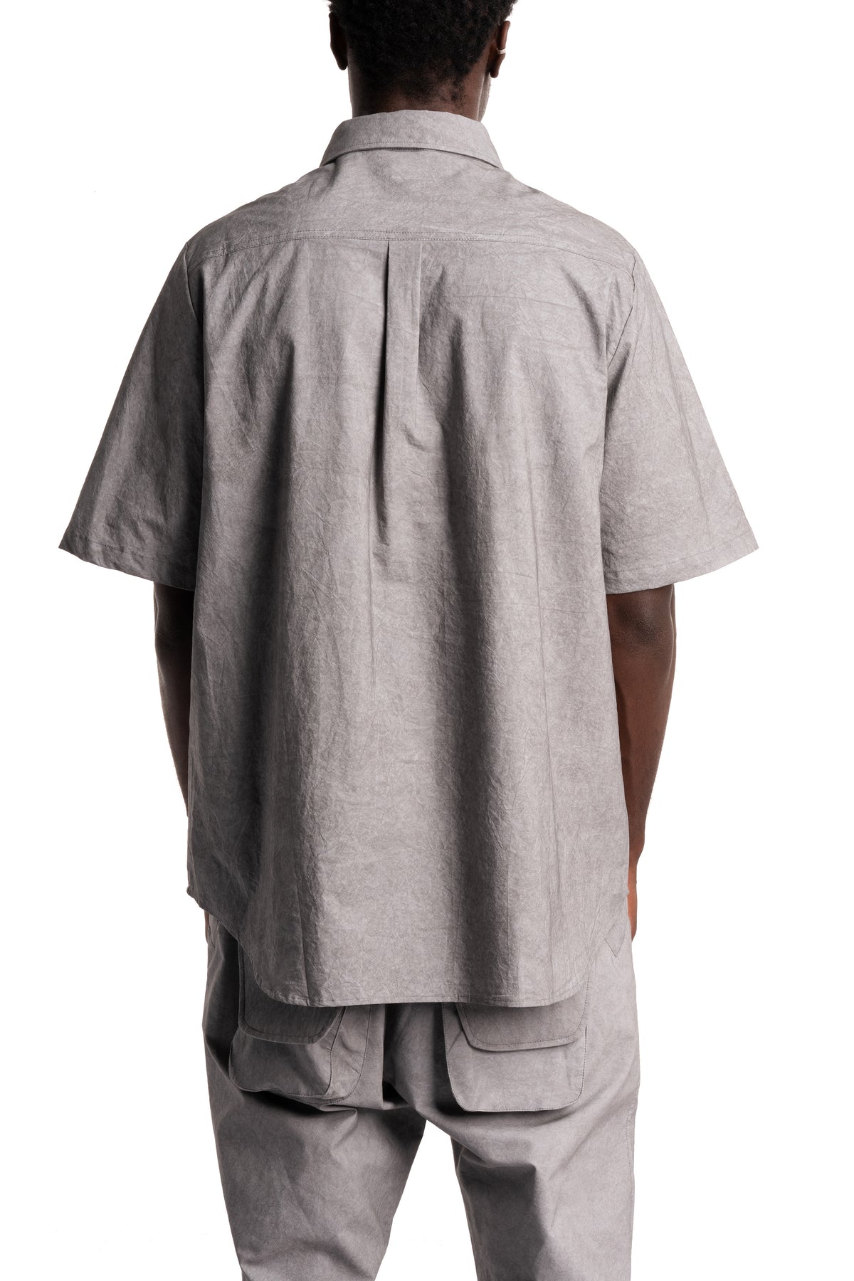 Gall | SS26 - Cargo Drifter Short Sleeve Shirt, Light Grey 07