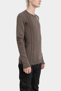 Masnada | AW25 - Patch knit sweater , Fango M35A05