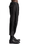 D.Hygen | SS26 - Patchwork Jacquard Tucked Wide Cropped Pants, ST107-1626S