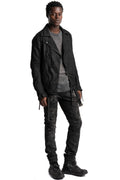 D.Hygen | SS26 - Stretch Denim Coated Double Riders Jacket ST104-0526S