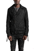 D.Hygen | SS26 - Stretch Denim Coated Double Riders Jacket ST104-0526S