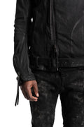 D.Hygen | SS26 - Stretch Denim Coated Double Riders Jacket ST104-0526S