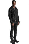 D.Hygen | SS26 - Stretch Denim Coated Double Riders Jacket ST104-0526S