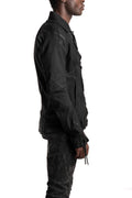 D.Hygen | SS26 - Stretch Denim Coated Double Riders Jacket ST104-0526S
