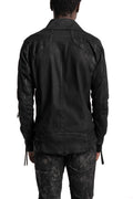 D.Hygen | SS26 - Stretch Denim Coated Double Riders Jacket ST104-0526S