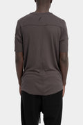 Thom Krom | AW25 - Soft viscose t-shirt, Night brown MTS890