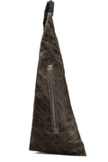 Pyramide leather pouch, Khaki