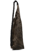Pyramide leather pouch, Khaki