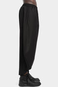 Wide drop crotch drape pants