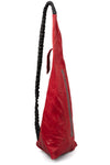 Pyramide leather pouch, Red