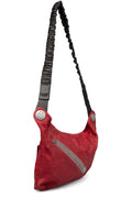 Crossbody leather bag, Red