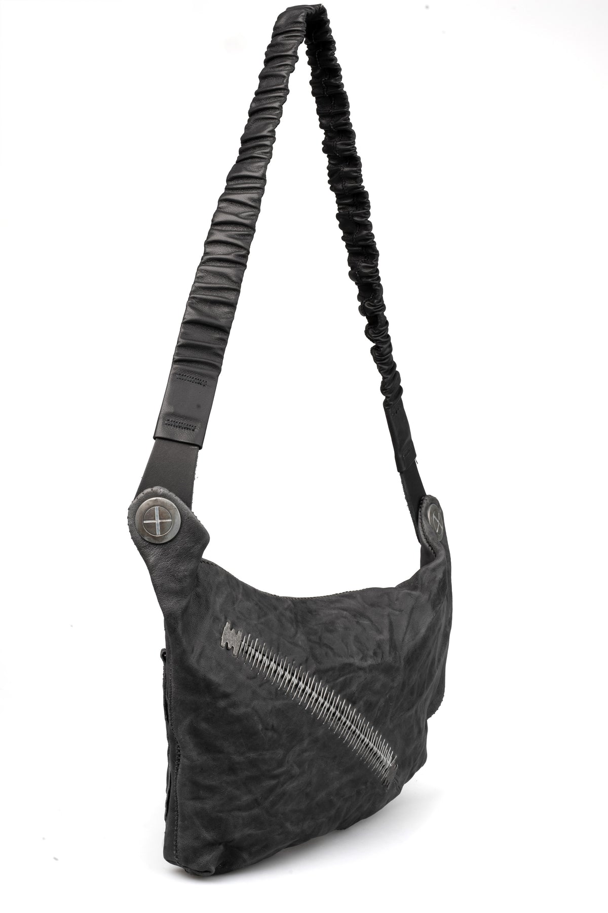Isaac Sellam | SS26 - Crossbody leather bag | PASSAGER PLOMB