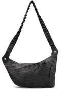 Crossbody leather bag, Plomb