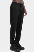 Pleated wool blend pants