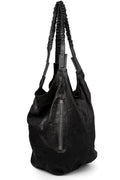 Large Crossbody Double Strap leather bag