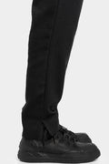 Pleated wool blend pants