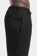 Pleated wool blend pants