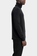 Modal cashmere long sleeve turtleneck tee