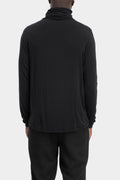 Modal cashmere long sleeve turtleneck tee