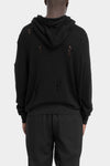 LA Haine Inside Us | AW25 - Draped hooded knit sweater M1190