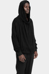 LA Haine Inside Us | AW25 - Draped hooded knit sweater M1190