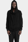 LA Haine Inside Us | AW25 - Draped hooded knit sweater M1190